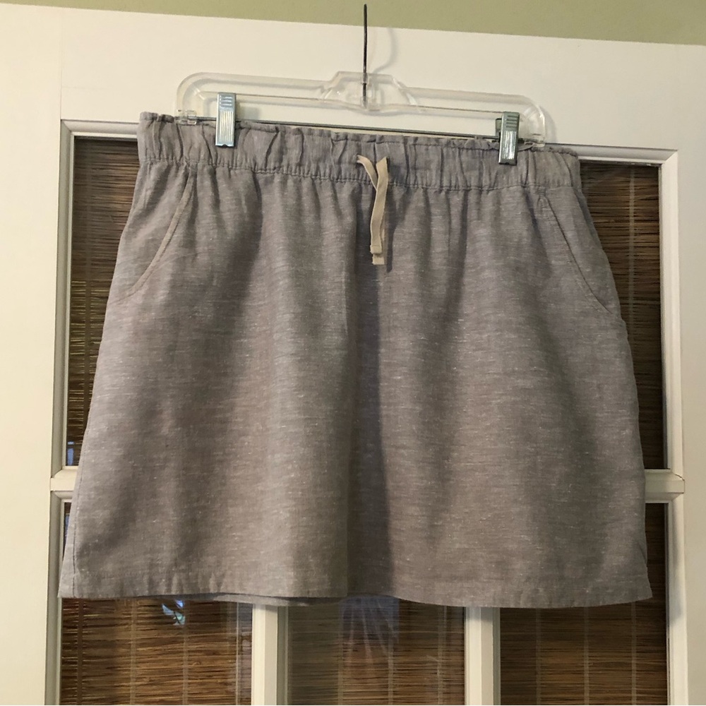 Patagonia grey hemp/cotton skirt. Size medium